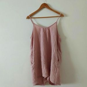 COPY - Thrifted pink romper Size S